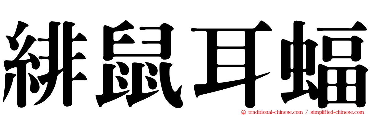 緋鼠耳蝠