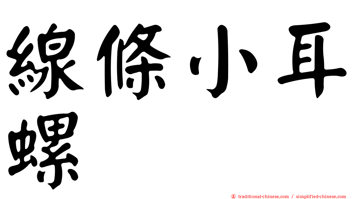 線條小耳螺
