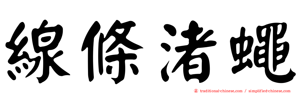 線條渚蠅