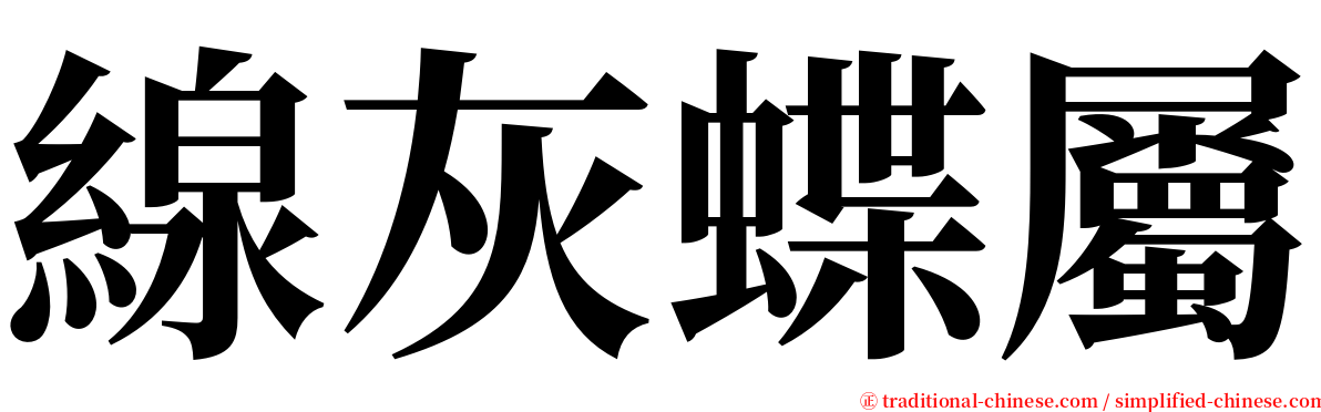 線灰蝶屬 serif font
