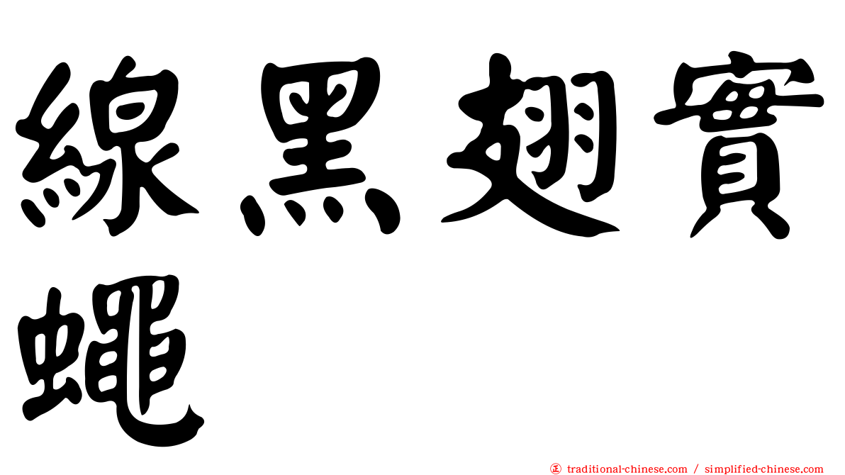 線黑翅實蠅