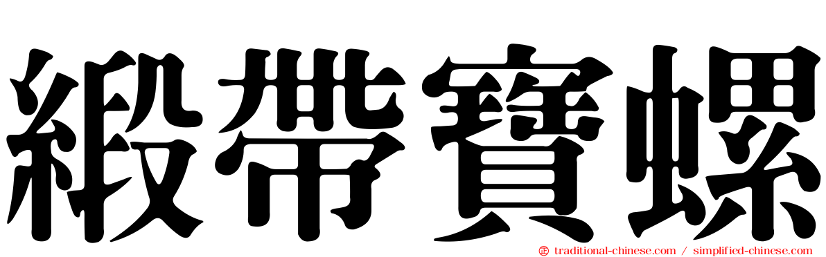 緞帶寶螺