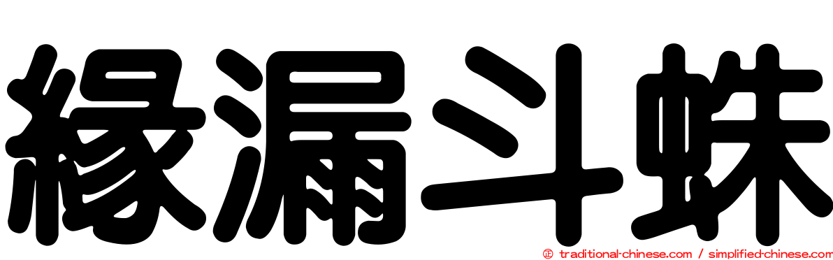 緣漏斗蛛