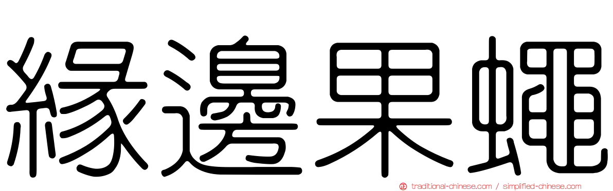 緣邊果蠅