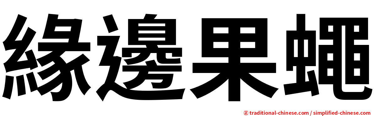 緣邊果蠅