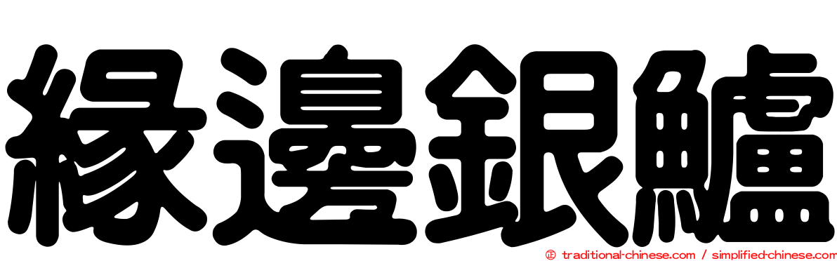 緣邊銀鱸