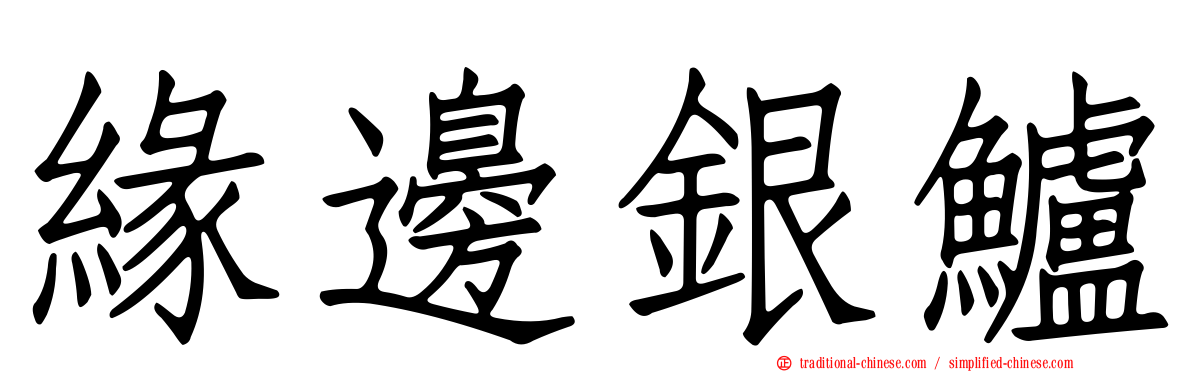 緣邊銀鱸