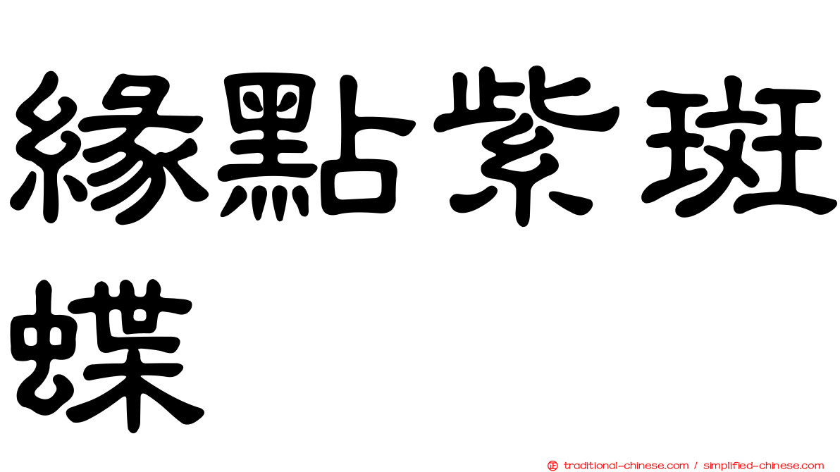 緣點紫斑蝶