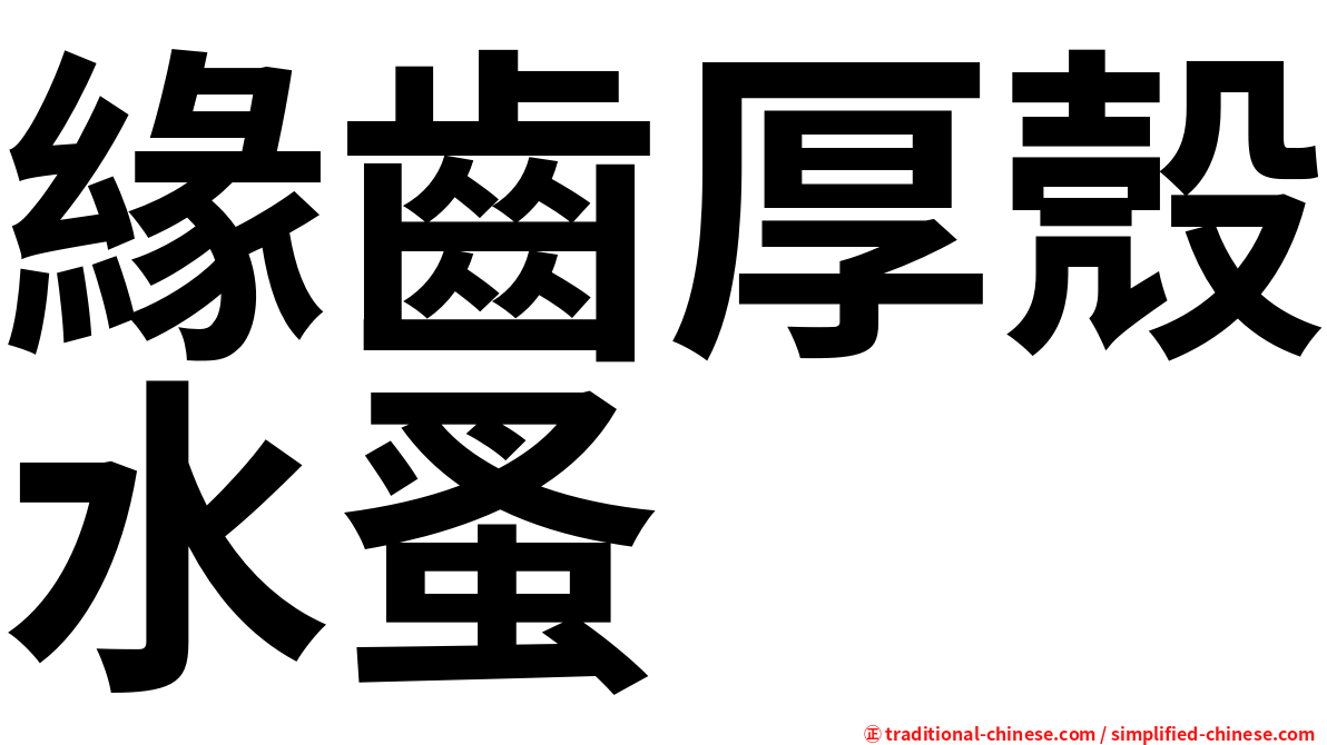 緣齒厚殼水蚤