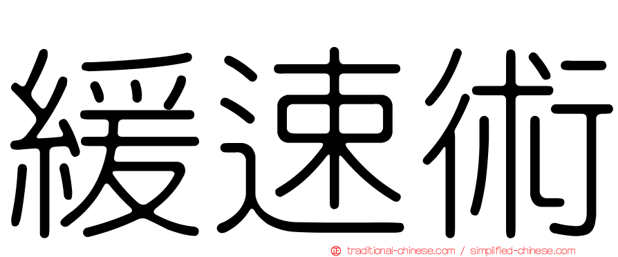 緩速術