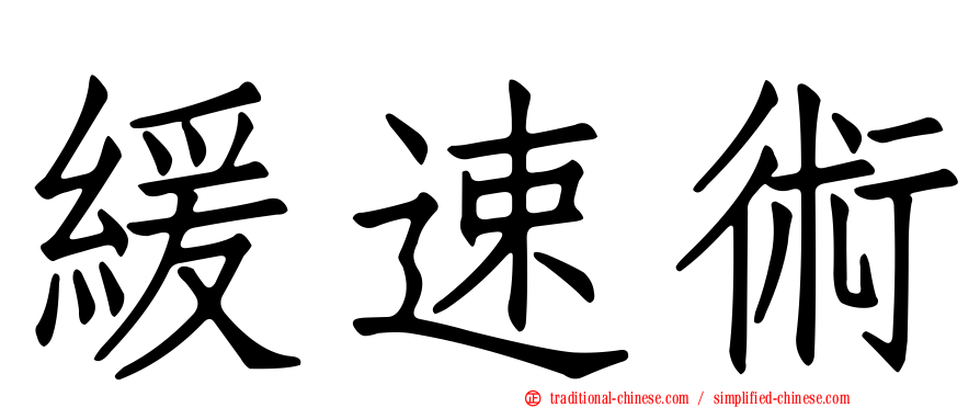 緩速術