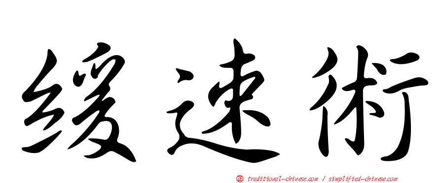緩速術
