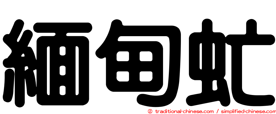 緬甸虻