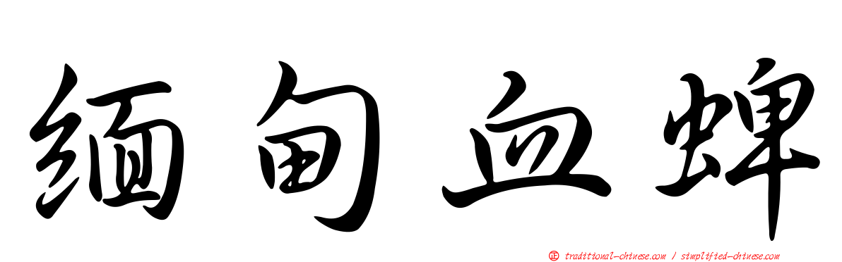 緬甸血蜱