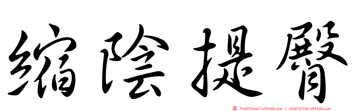 縮陰提臀
