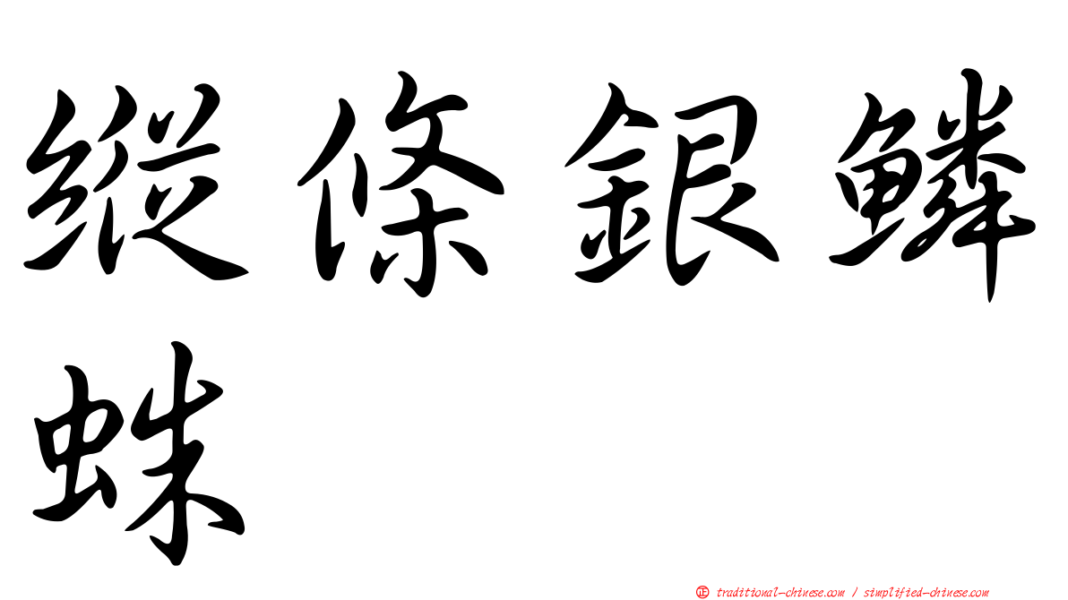 縱條銀鱗蛛