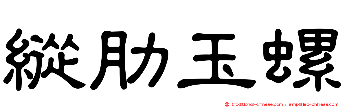 縱肋玉螺