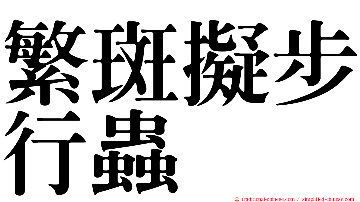 繁斑擬步行蟲