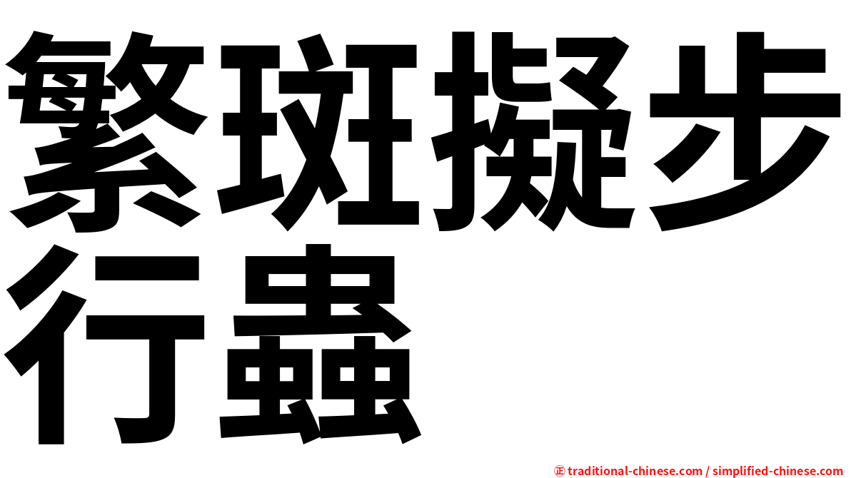 繁斑擬步行蟲