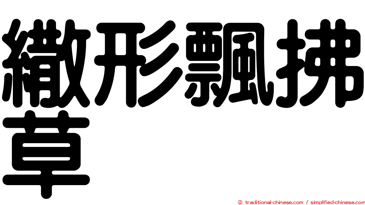 繖形飄拂草