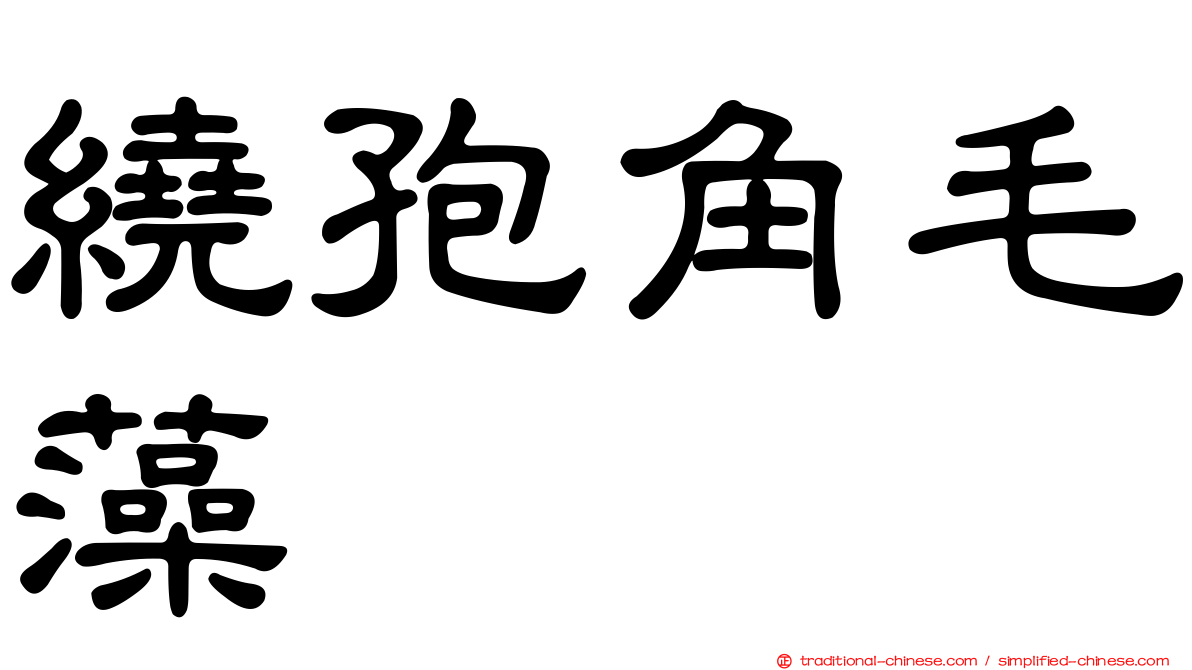 繞孢角毛藻