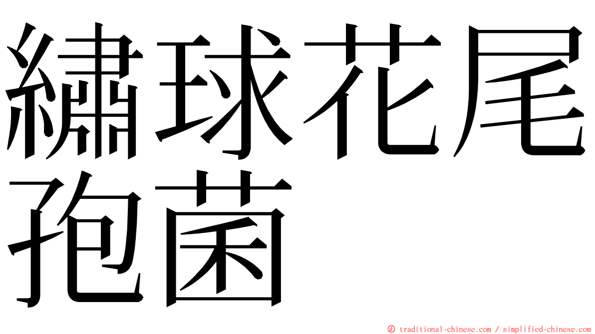 繡球花尾孢菌 ming font