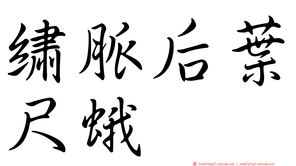 繡脈后葉尺蛾