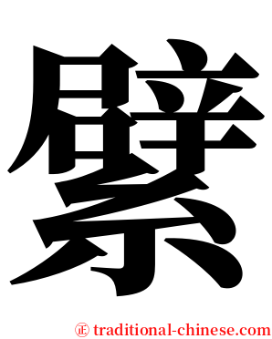 繴 serif font