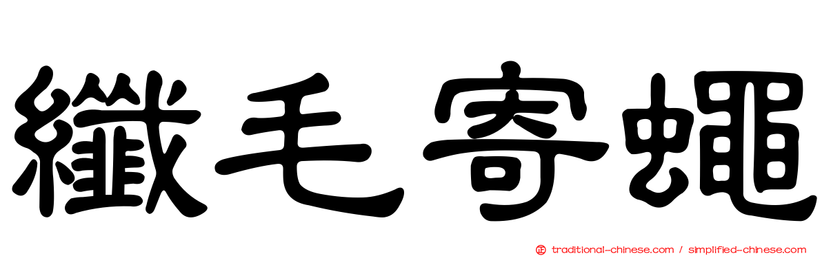 纖毛寄蠅