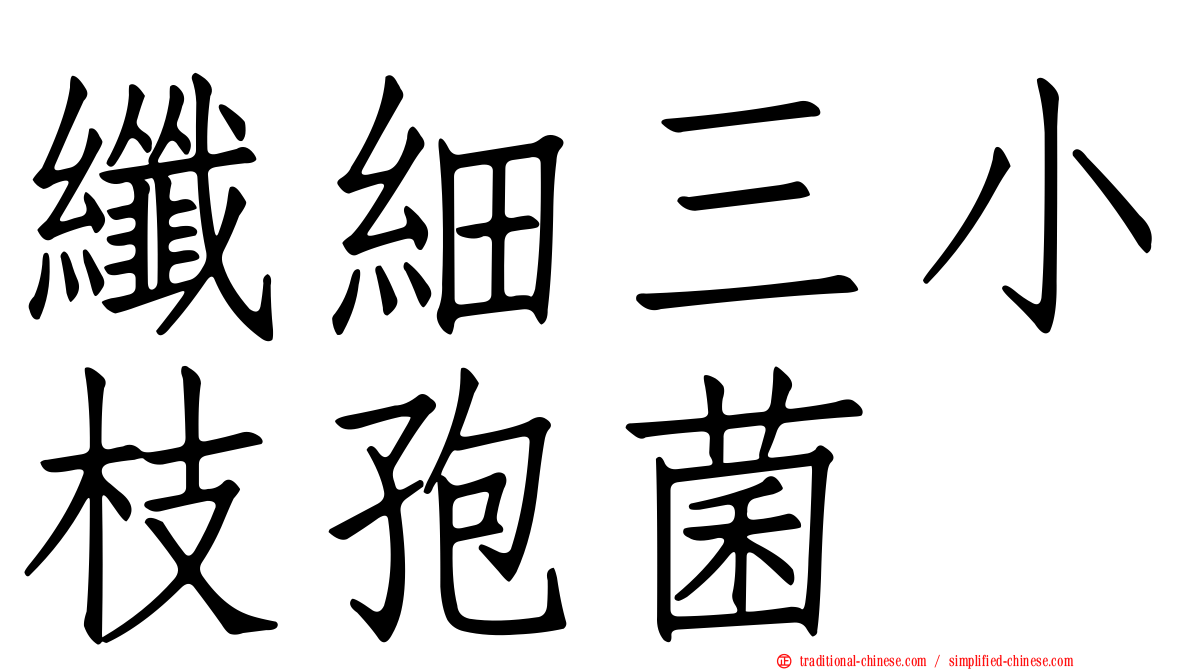 纖細三小枝孢菌