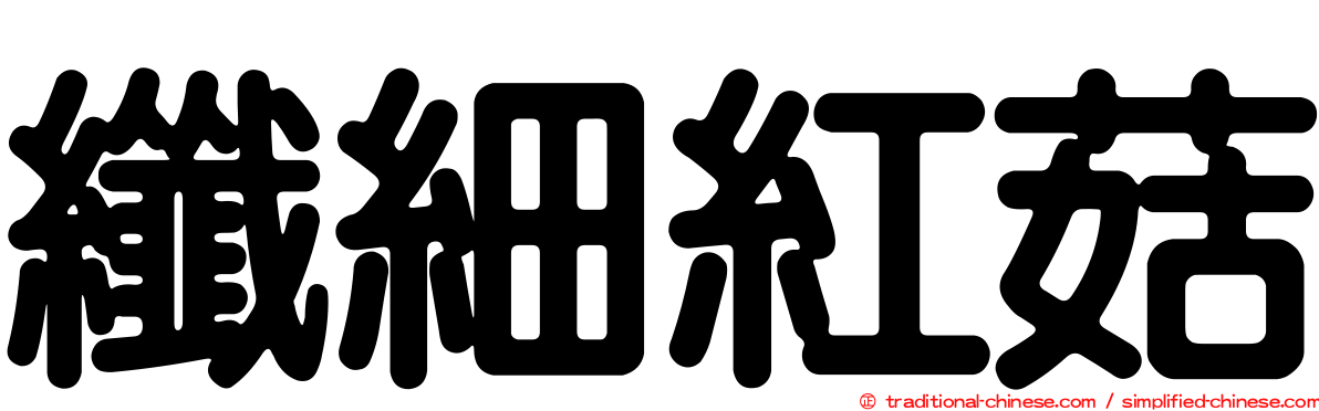 纖細紅菇