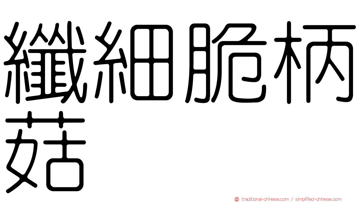 纖細脆柄菇