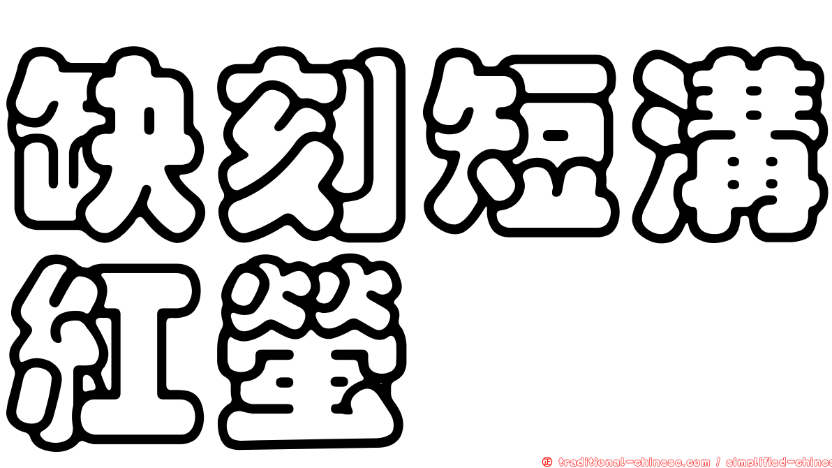 缺刻短溝紅螢
