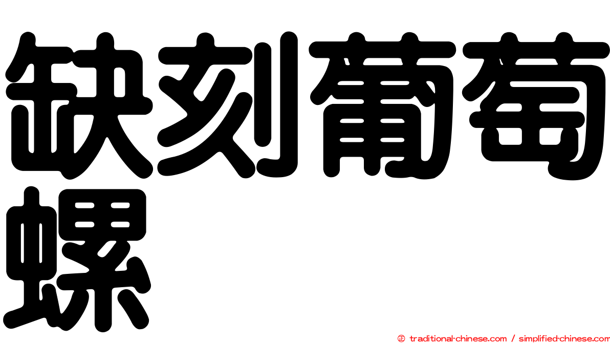 缺刻葡萄螺