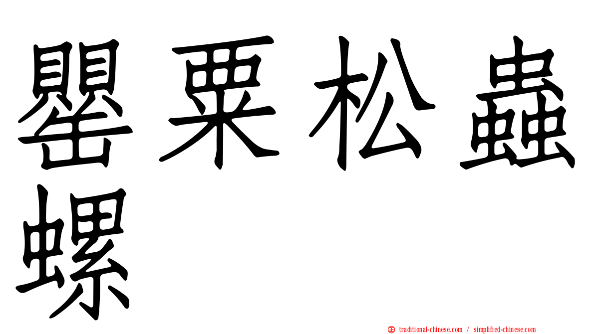 罌粟松蟲螺