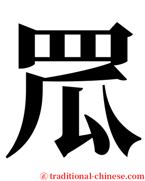 罛 serif font