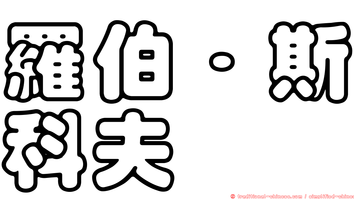 羅伯·斯科夫