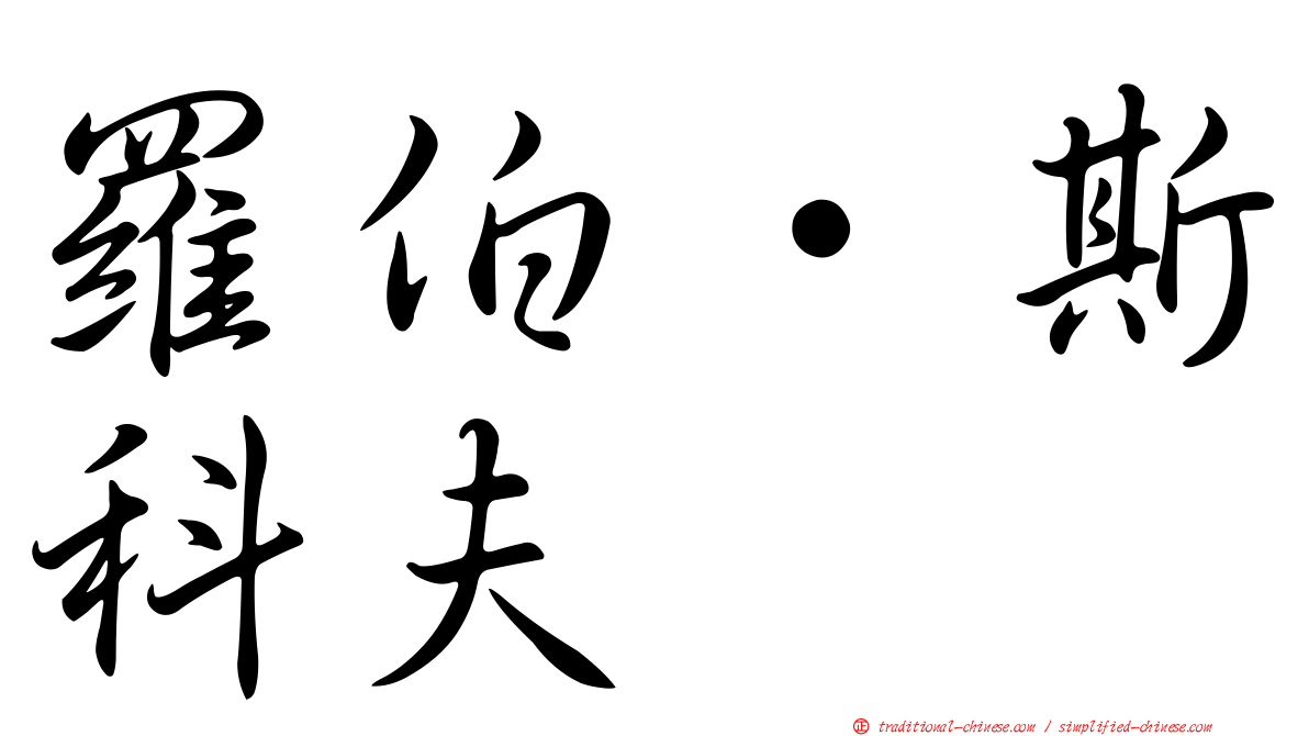 羅伯·斯科夫