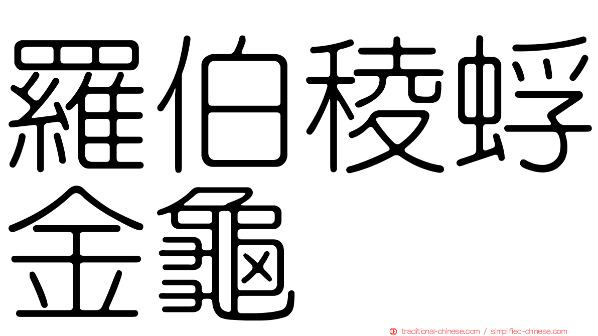 羅伯稜蜉金龜