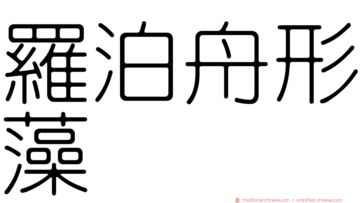 羅泊舟形藻