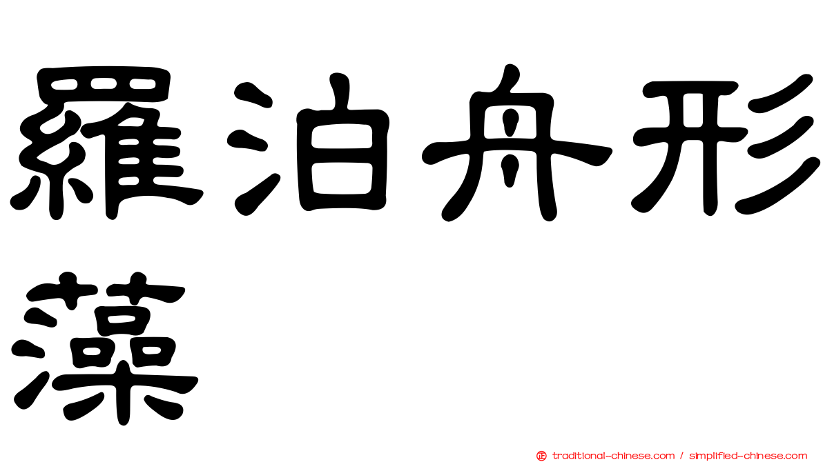 羅泊舟形藻