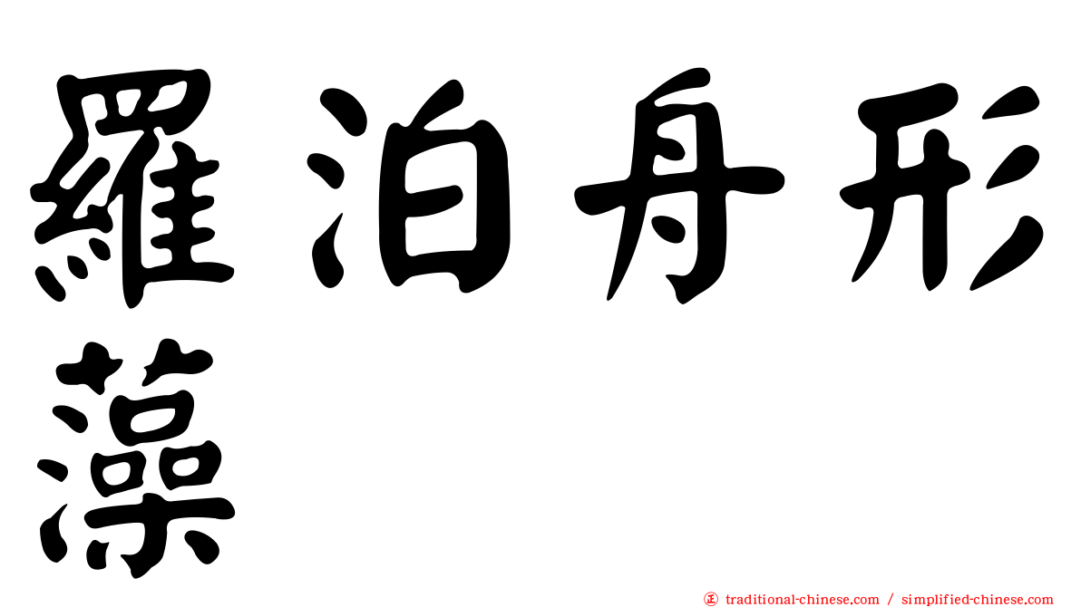 羅泊舟形藻