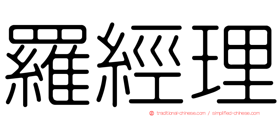 羅經理