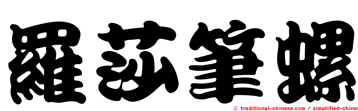 羅莎筆螺
