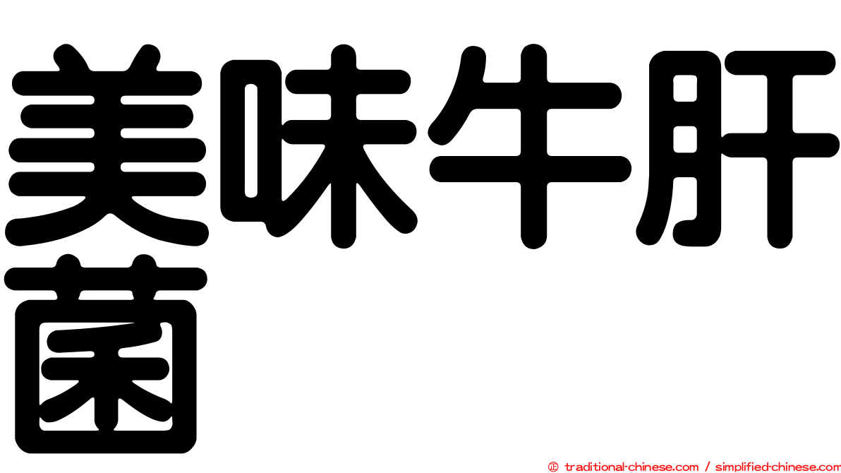 美味牛肝菌