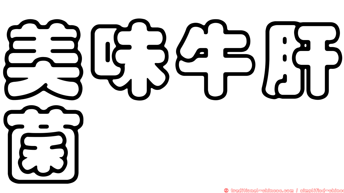 美味牛肝菌