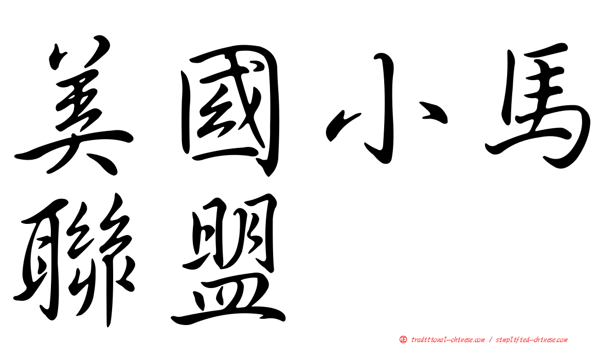 美國小馬聯盟
