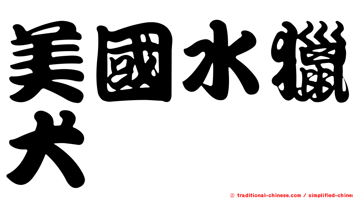 美國水獵犬