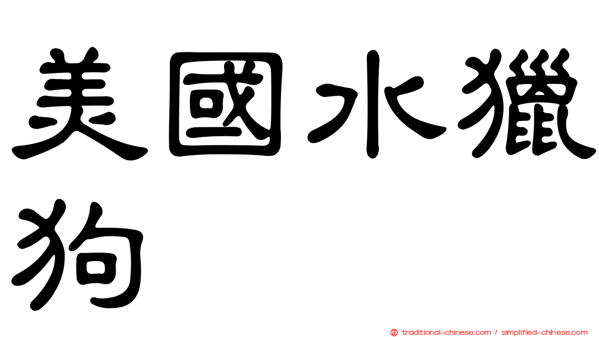 美國水獵狗