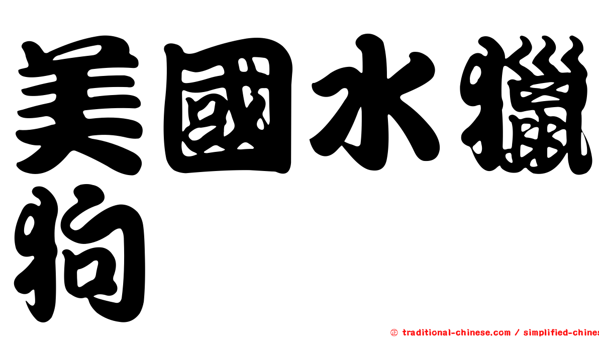 美國水獵狗